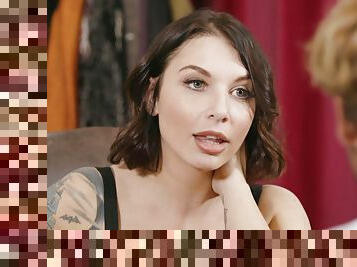 Curvy Tattooed Brunette Mom Ivy LeBelle Cheats On Her Husband With An Art Appraiser - Ivy Lebelle