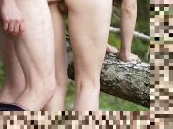 en-plein-air, public, russe, amateur, anal, ados, ejaculation-interne, couple, pieds, ejaculation