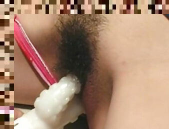 Hairy teen is ready to play