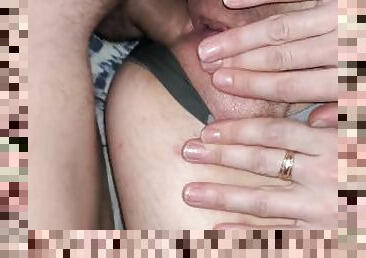 cul, masturbation, giclée, amateur, anal, mature, énorme-bite, culotte, humide, bite