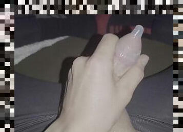 Cum in Condom