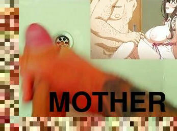 banhos, masturbação, amador, tiro-ao-alvo, anime, hentai, mãe-mother