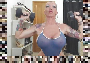 Bimbo workout tease krisztina