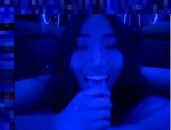 asian girl private party limo lapdance and blowjob