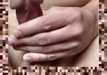 Solo male masturbation anal ass fingering prostate orgasm moaning whimpering