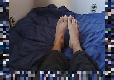 papa, énorme, masturbation, public, amateur, énorme-bite, gay, branlette, pieds, secousses