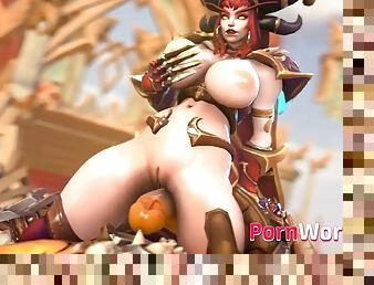 World of warcraft 3d cartoon sweet girls getting fucked