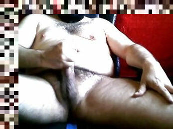 Jerk off and cum in a chair - masturbacin y corrida en mi silla.