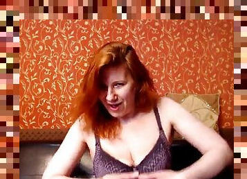 poilue, chatte-pussy, mature, rousse, webcam