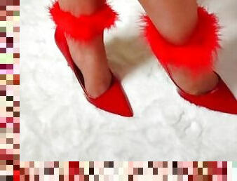 Red Heels FootJob