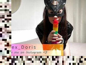 amatør, pikslikkeri, bdsm, slave, tøs, dildo, fetish, latex, solo, bondage