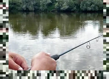 Fishing on the river, where a naked nudist seduced me and I fucked her