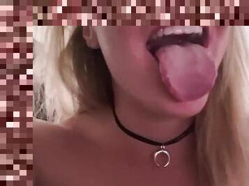 Look at what my tight little throat could do with your big cock