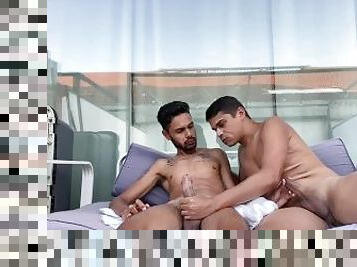 asiático, público, amador, chupanços, pénis-grande, adolescente, gay, massagem, penetração-de-braço, preto