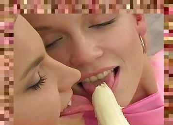 Gorgeous girls Suzie Carina and Alisson Wumps licking their pussies