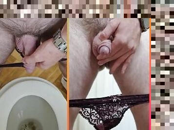 pissing, amatør, britisk, toalett, alene, biseksuell