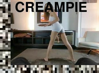 ekstrem, anal, creampie, søt, røff