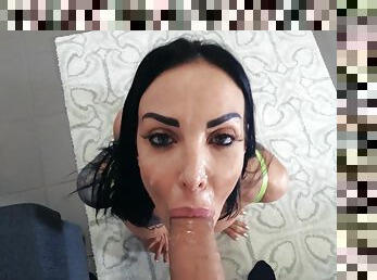 esposa, amador, tiro-ao-alvo, mulher-madura, estrela-porno, pov, facial, morena, realidade, pénis