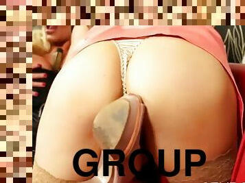 hardcore, gruppesex-groupsex, påklædt-sex