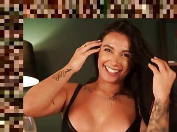 Sexy interview with a perfect Latina model