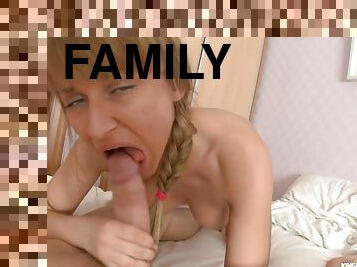 Family Role Playing - Pretty blonde with big tits gets - Blonde