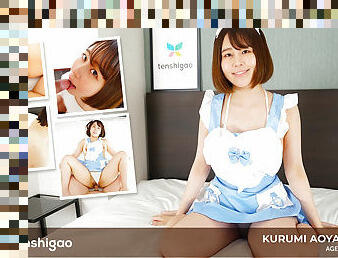 Kurumi Aoyama wears some sexy costumes to come and cosplay with us today - Tenshigao