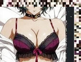 compilation, lingerie, anime, hentai, solo