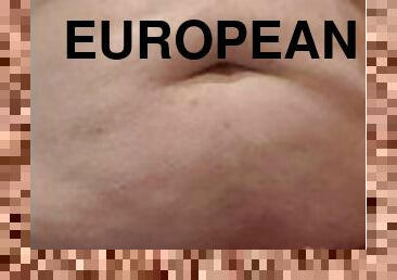 gordo, grande, masturbação, adolescente, bbw, bochechuda, europeia, euro, depilada, pénis