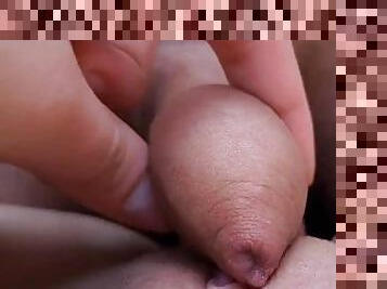 clito, orgasme, chatte-pussy, amateur, japonais, humide, bite