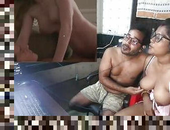 esposa, estrela-porno, indiano, marido