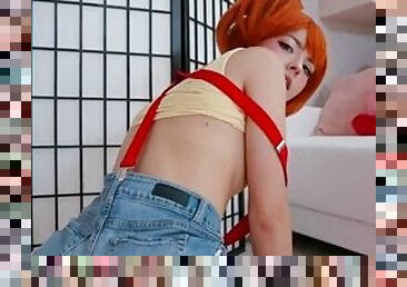 Misty fucks a dildo - Pokmon