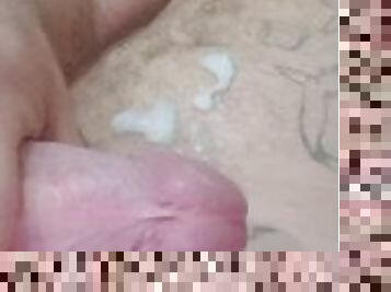 masturbation, femme, amateur, ejaculation-sur-le-corps, énorme-bite, branlette, ejaculation, britannique, fétiche, solo