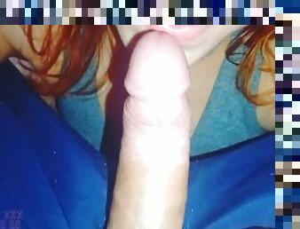 masturbation, amateur, fellation, ejaculation-sur-le-corps, branlette, brésil, rousse, point-de-vue, lait, sucer