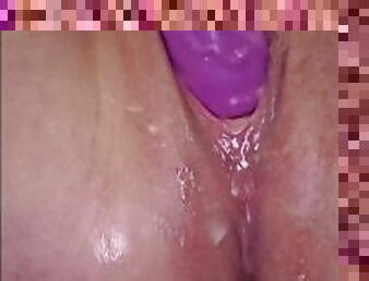 extremo, masturbación, orgasmo, coño-pussy, squirting, amateur, juguete, regordeta, a-solas, húmedo