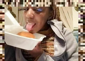 Alliyah Alecia Eats A Cheeseburger Mukbang + ASMR
