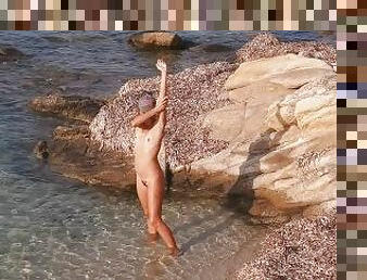 nudist, public, amatori, camera, plaja, voyeur, perfect, fetish, realitate, tate-mici