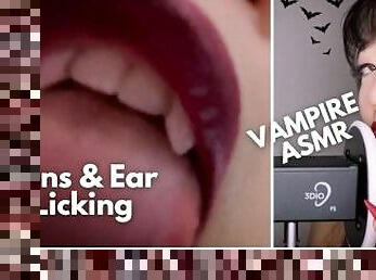 Sensual Vampire Ear Licking & Lens Licking -ASMR- Kimmy Kalani