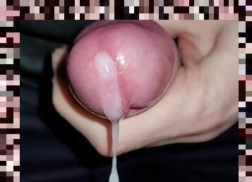 masturbation, amatör, cumshot, gigantisk-kuk, avrunkning, juckande, sprut, kåt, ensam, kuk