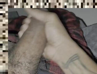 Interracial big dick masturbation pt 1