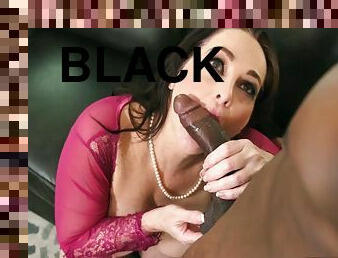 cul, gros-nichons, énorme-bite, interracial, milf, fellation-profonde, black, brunette