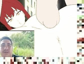 cul, anal, rousse, anime, hentai