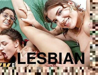 לסבית-lesbian, נוער, צעצוע, שלישיה, קטנה, פטיש, ראיון, לסבית