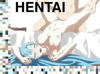 asiatique, ejaculation-interne, anime, hentai