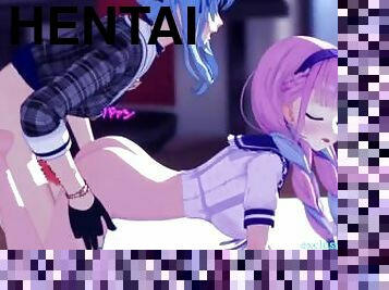 lesbienne, compilation, hentai, 3d