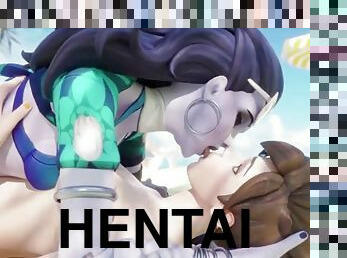 strand, kyssar, hentai